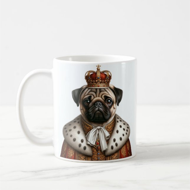 Mug Gobelet avec Mops (Gauche)