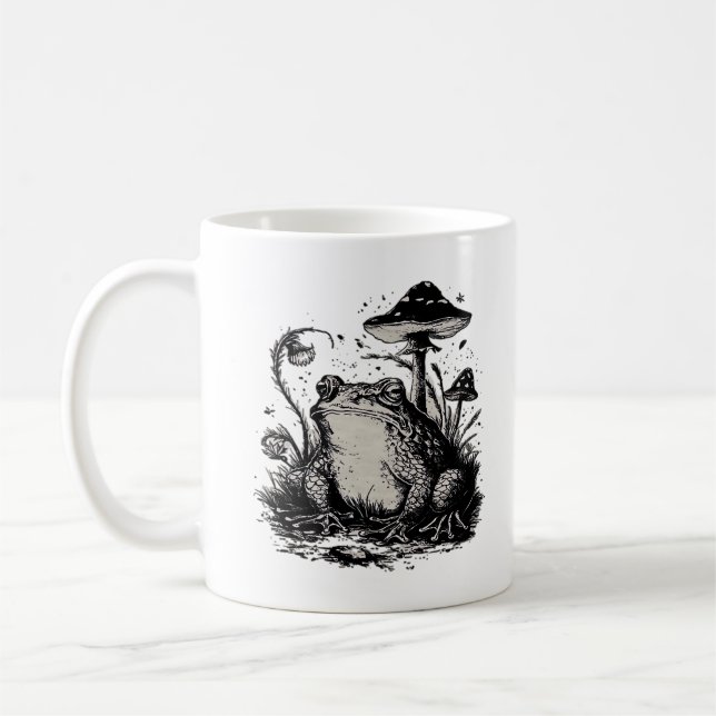 Mug Goblincore Frog Minimal Classic Design (Gauche)