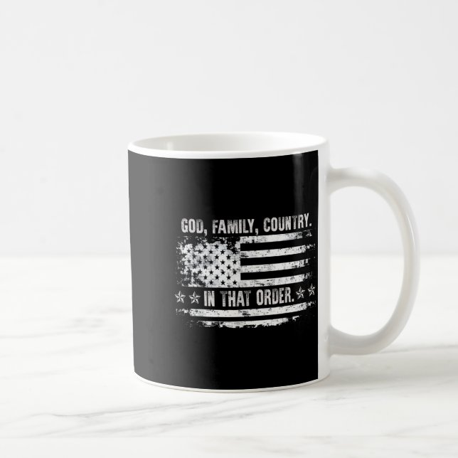 Mug God Family Country Patriotic Faith Pride Usa For S (Droite)