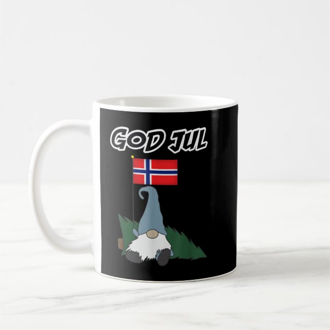 Mug God Jul Norvège Gnome Tshirt Merry Christmas Nor (Gauche)