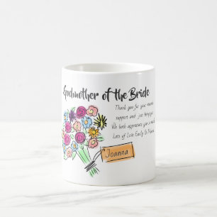 Mug Godmère de la mariée Message de Merci personnalisé