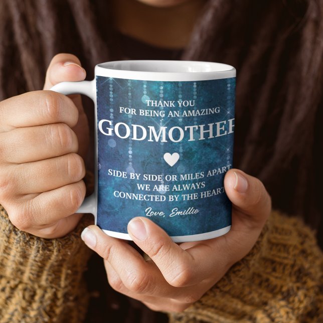 Mug Godmère Merci Message sincère Personnalisé (Godmother Thank You Heartfelt Message Personalized Coffee Mug
)