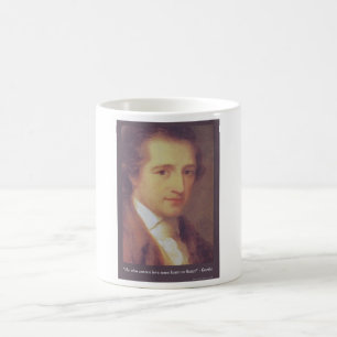 Mug Goethe "Amour ou Flatterie" Cadeaux de citation d'