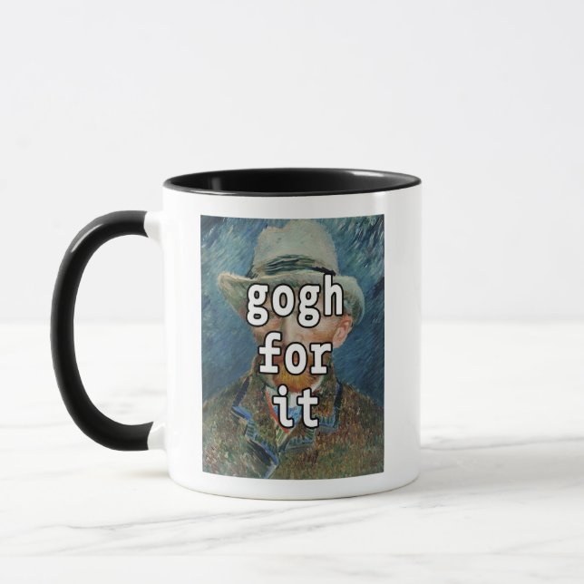 Mug Gogh Pour Ça Drôle Vincent Van Gogh Mème (Gauche)