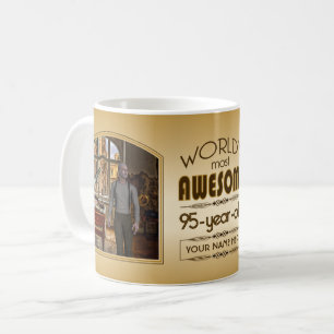 Mug Gold 95th Birthday World's Best Custom Photo Frame
