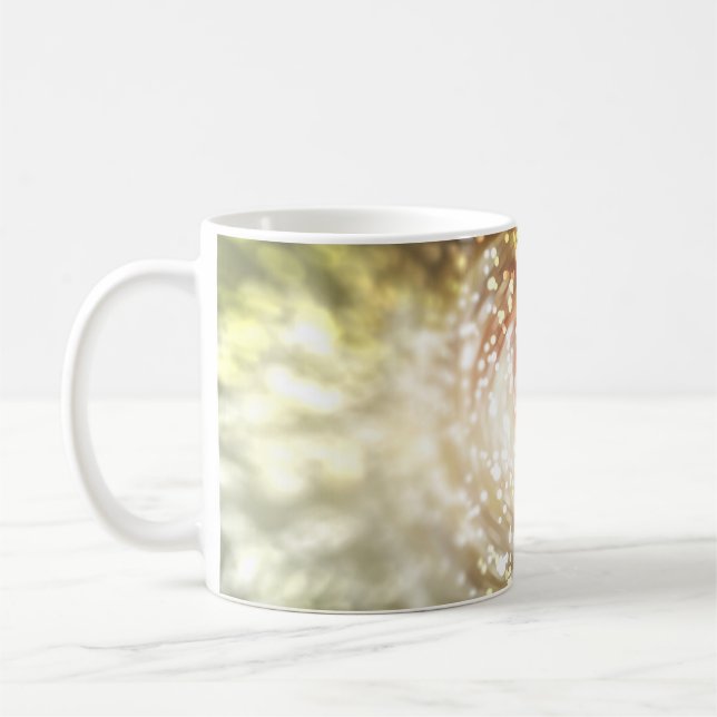 Mug gold abstract blur background, with defocused boke (Gauche)