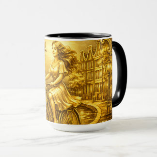 Mug Gold Amsterdam Arched Bridges Charm