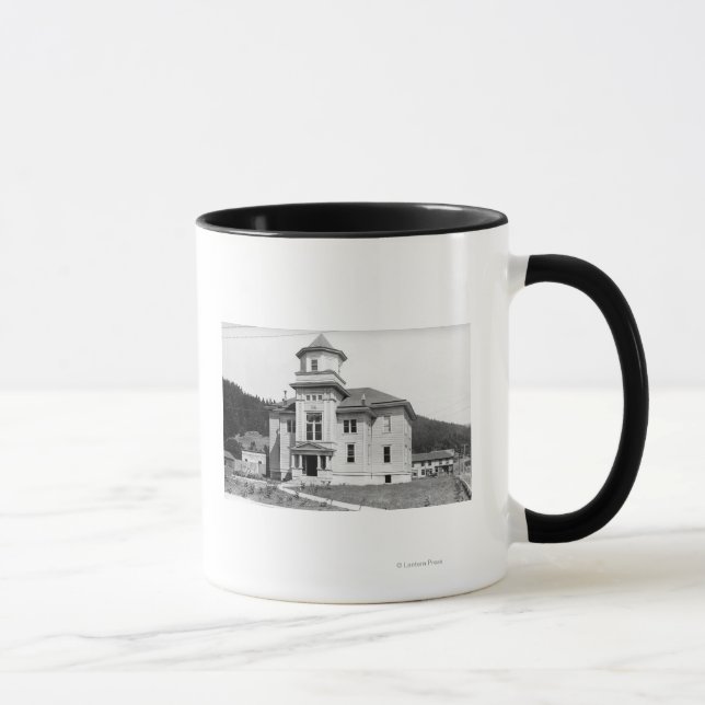 Mug Gold Beach, Oregon Vue sur le Palais de justice Ph (Droite)