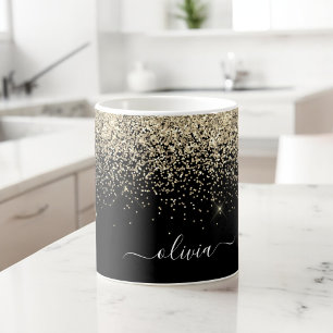 Mug Gold Black Girl Parties scintillant étincelante No