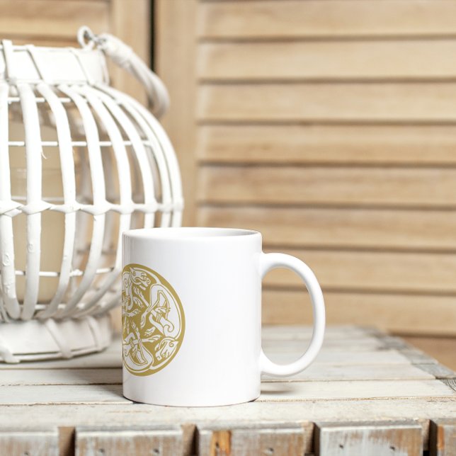 Mug Gold Celtic Chien Trio (Créateur téléchargé)