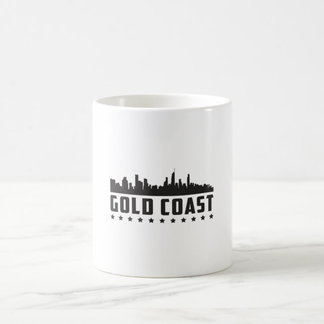 Mug Gold Coast Australia Skyline Cityscape Idée cadeau (Centre)