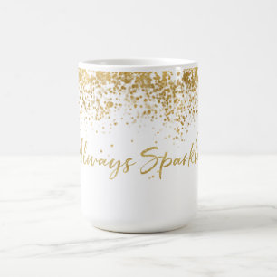 Mug Gold Confetti Glitzy Sparkle