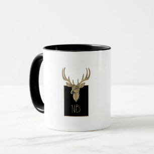 Mug Gold Deer Head