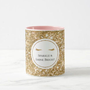 Mug Gold Eyelashes parties scintillant de glamour girl