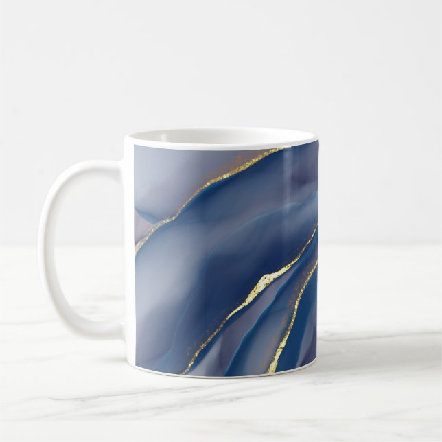 Mug Gold Line : Luxe Abstrait Inkscape (Gauche)