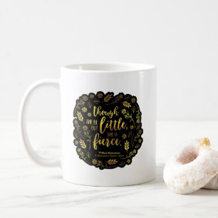 Mug Gold Little Mais Fierce William Shakespeare Floral