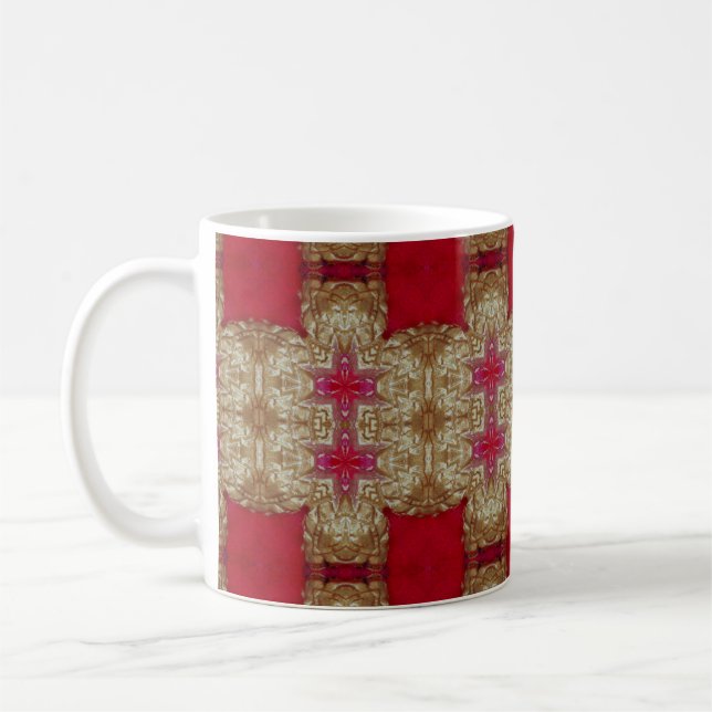 Mug Gold pattern cement wall closeabstract, ancient, a (Gauche)