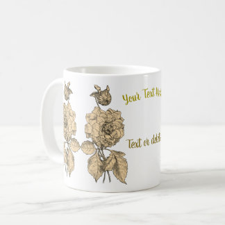 Mug Gold Peony personnalisé