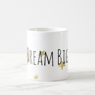 Mug Gold Stars Dream Big Personnalisé