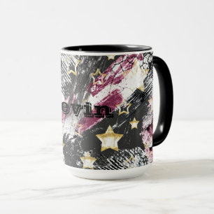 Mug Gold stars grunge abstrait design urbain moderne