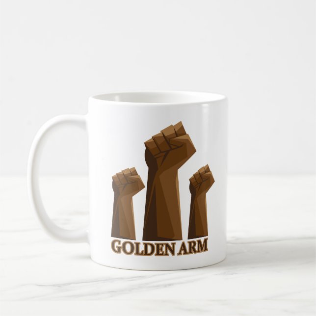 Mug Golden Arm Expert Pipe Welder Gift (Gauche)