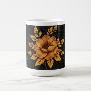 Mug Golden Bloom Floral
