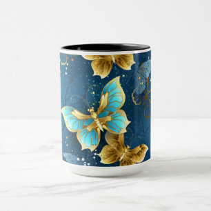 Mug Golden butterflies
