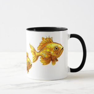 Mug Golden Fish Trio Charm