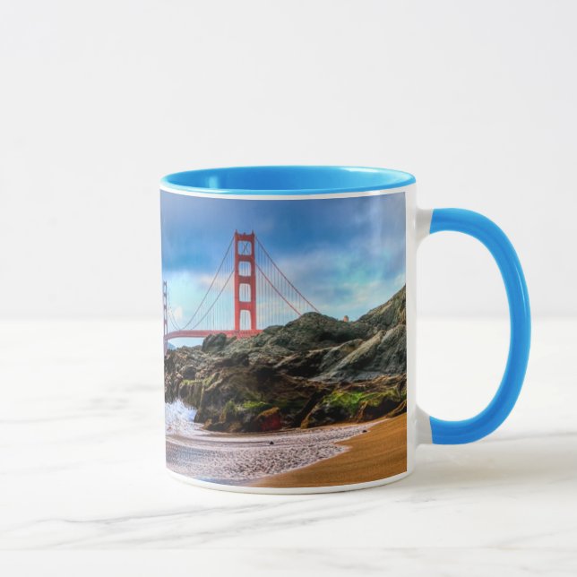 Mug Golden gate bridge au coucher du soleil (Droite)