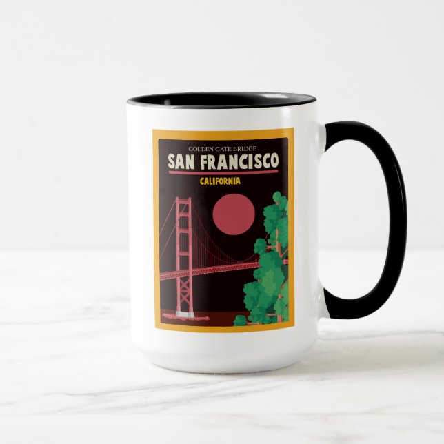 Mug Golden gate bridge la nuit (Droite)