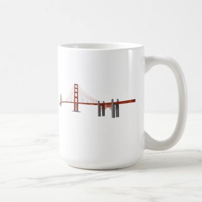 Mug Golden gate bridge : modèle 3D : (Droite)