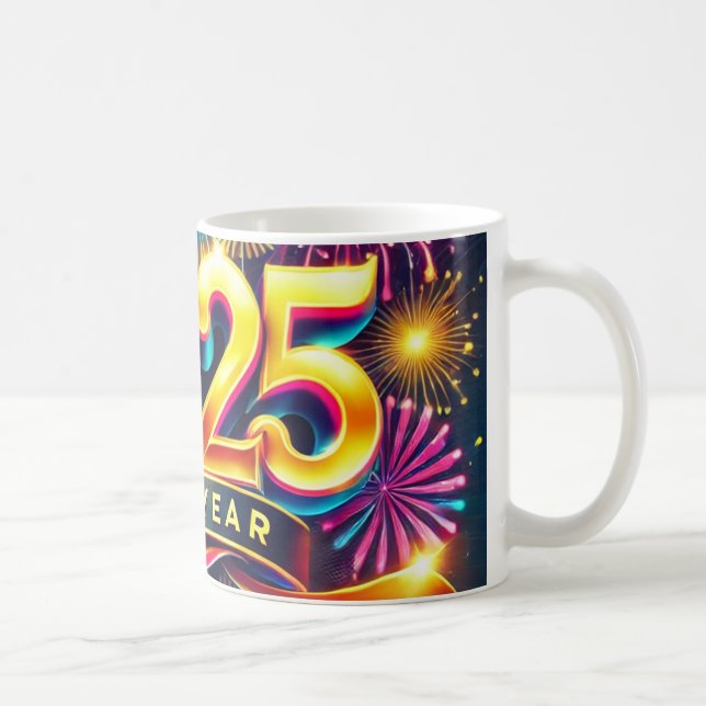Mug "Golden Glow 2025 New Year Mug" (Droite)