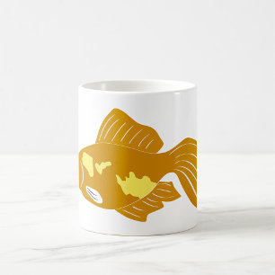 Mug Golden Guppy Fish Cute Tropical Aquarium Fish
