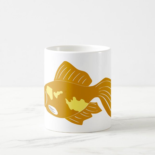 Mug Golden Guppy Fish Cute Tropical Aquarium Fish (Créateur téléchargé)