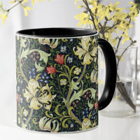 Golden Lily Vintage motif floral William Morris