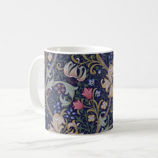 Mug Golden Lily, William Morris (Devant gauche)