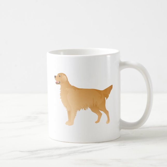 Mug Golden Retriever Basic Breed Design (Droite)