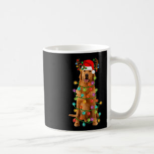 Mug Golden Retriever Christmas Tree Lights Pyjama Chie