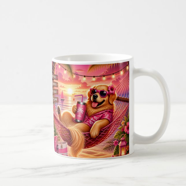 Mug Golden Retriever dans un hamac (Droite)