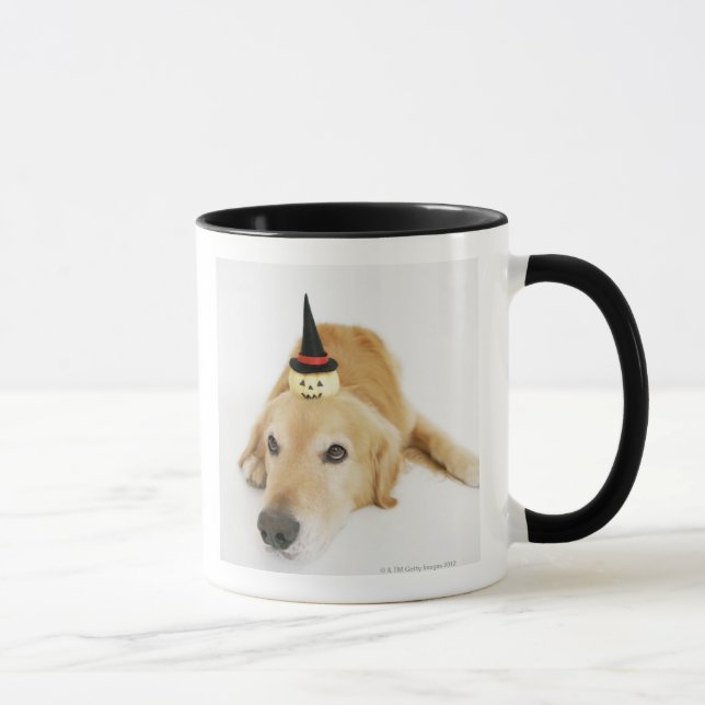 Mug Golden retriever et ornement (Droite)