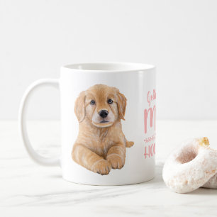 Mug Golden Retriever Maman Cadeau Aquarelle Chien Chie