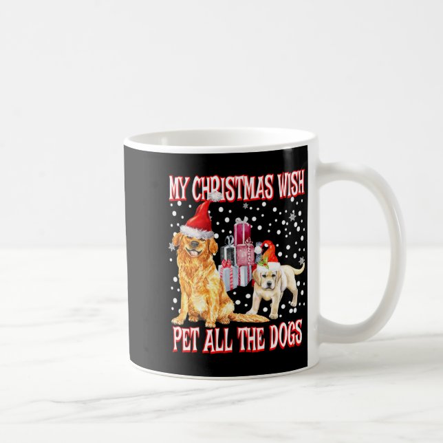 Mug Golden Retriever My Christmas Wish Pet All The D  (Droite)