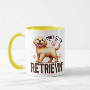 Mug Golden Retriever Ne Cesse De Rapporter 