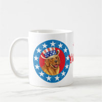Golden Retriever patriotique