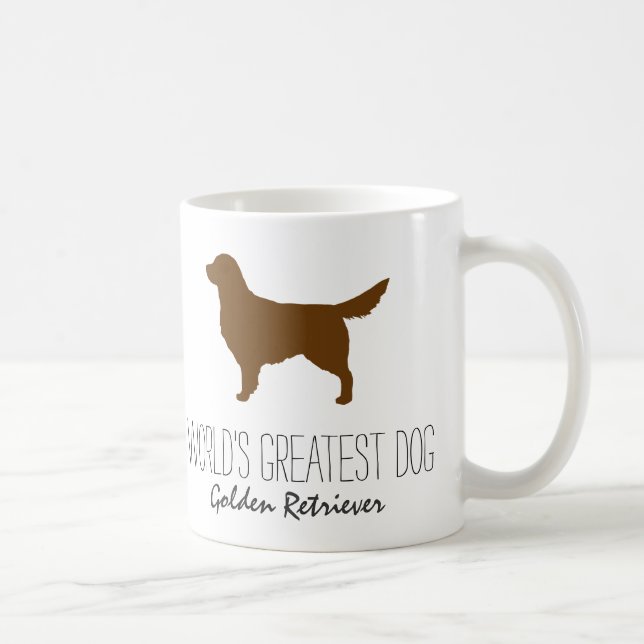 Mug Golden Retriever Silhouette - Le plus grand chien  (Droite)