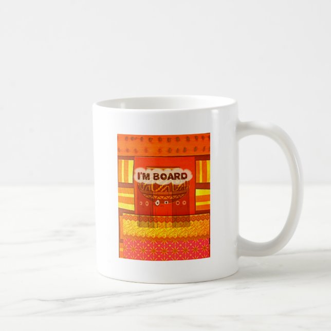 Mug Golden Rouge Africain Couleurs traditionnelles Fun (Droite)