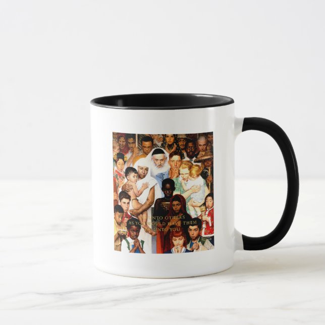 Mug Golden Rule (Do to other) par Norman Rockwell (Droite)