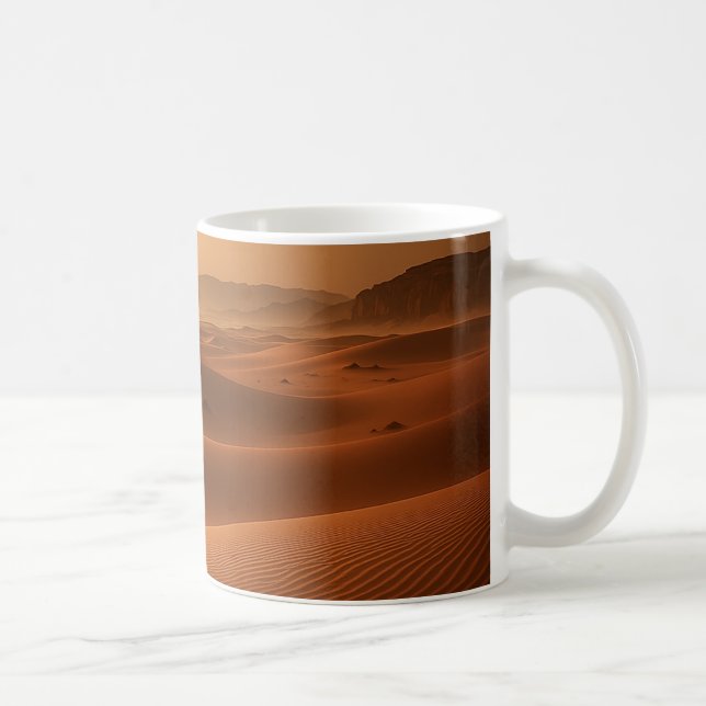 Mug Golden Serenity - Desert Landscape at Sunset (Droite)