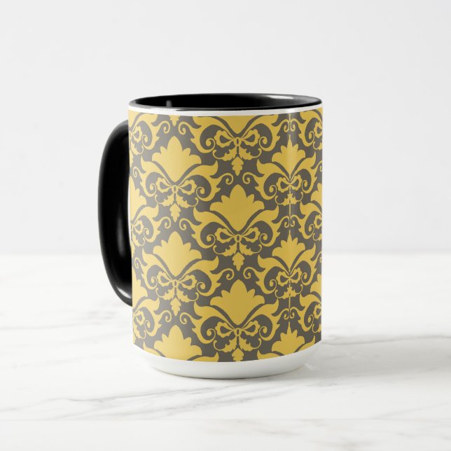 Mug Golden Smoke Damask Bows (Devant gauche)