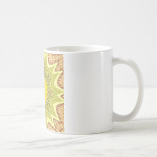 Mug Golden Yellow African ethnie tribale motif Art